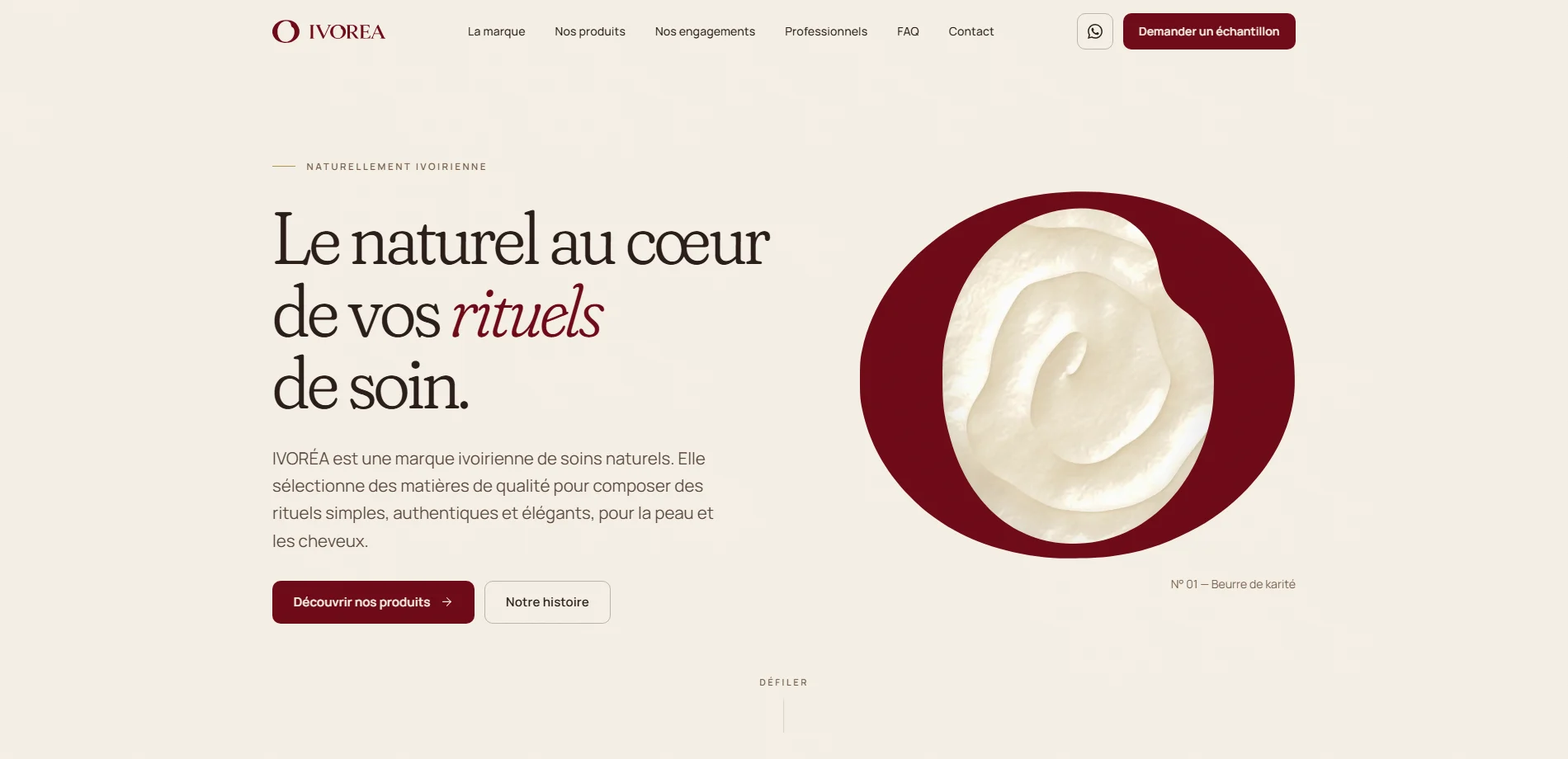 Aperçu du site IVORÉA